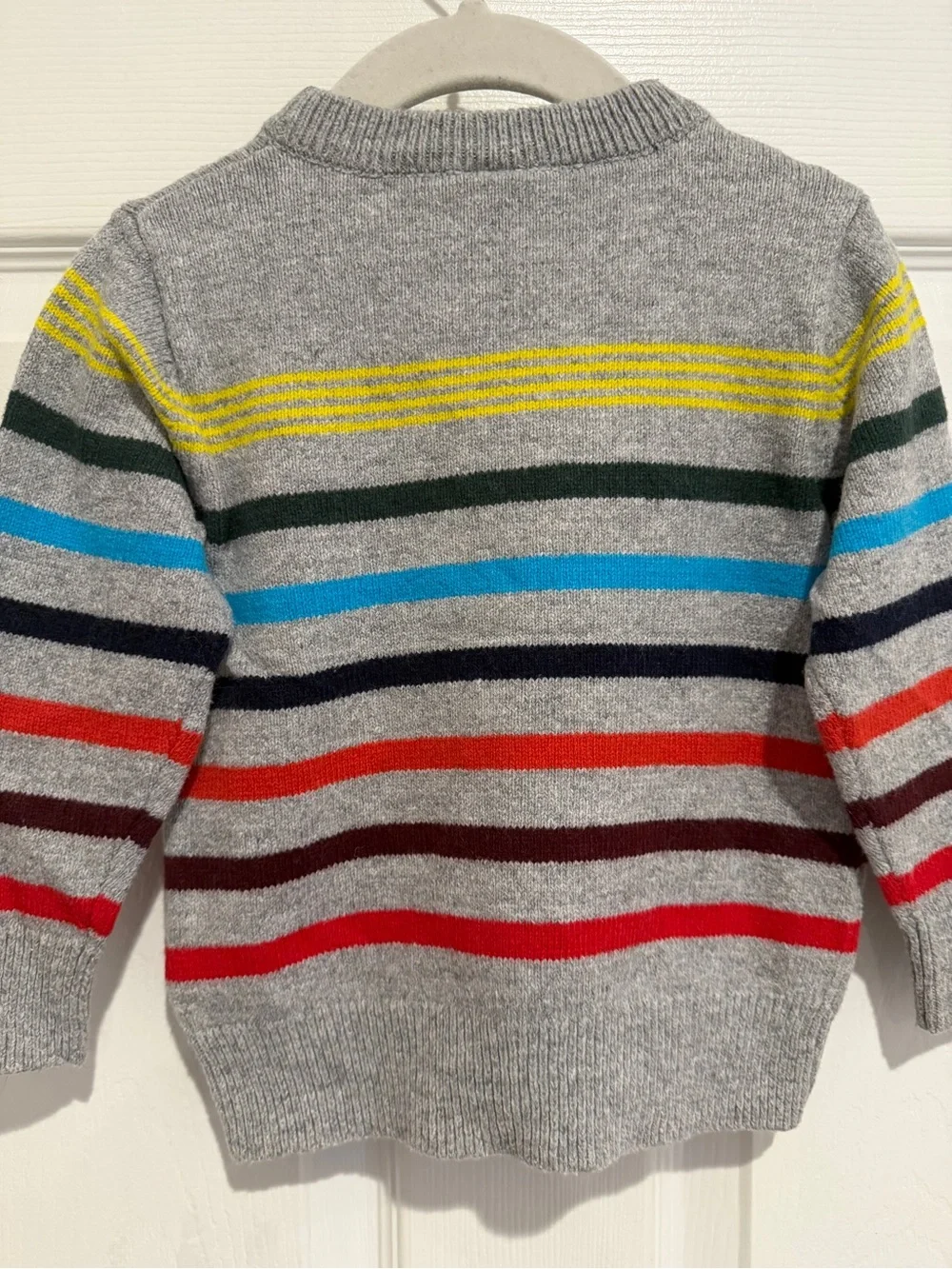 Lot of 3 Toddler Boys Sweater Bundle 2T Baby Gap Firetruck Knit Striped Pullover